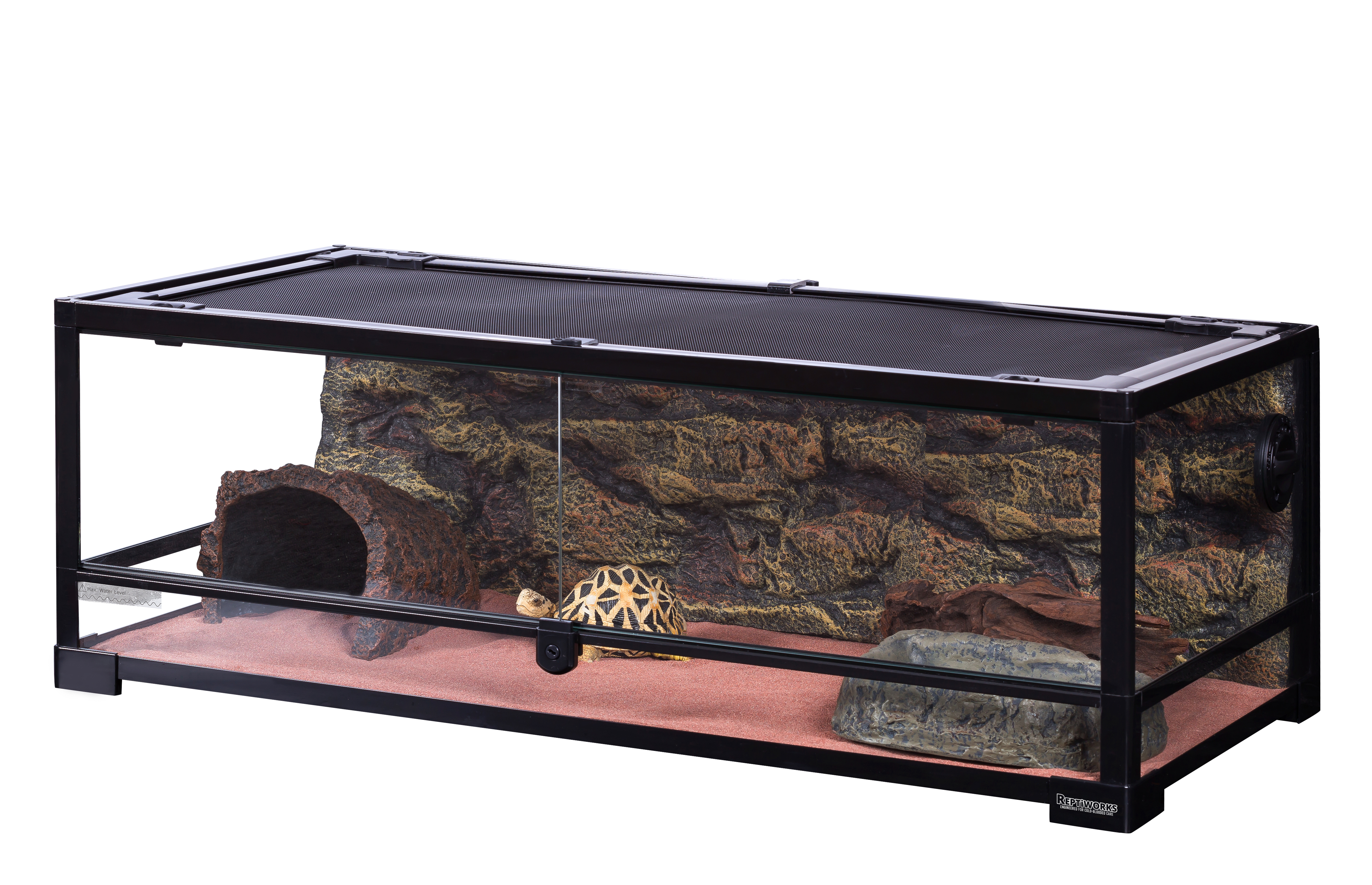 Reptiworks Flat Packed Reptile Glass Terrariums-Hinge Door 914X457X320Mm